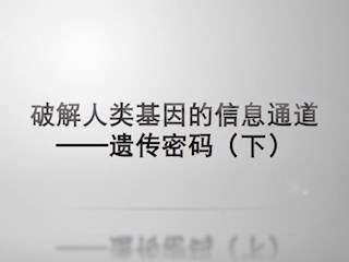 破解人类基因的信息通道——遗传密码（下）