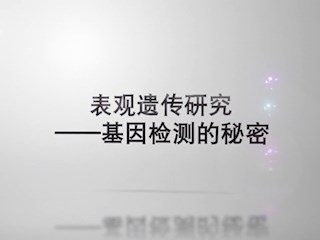 表观遗传研究——基因检测的秘密