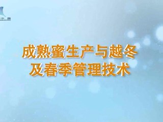 中蜂 成熟蜜生产与越冬及春季管理技术