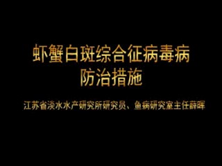 虾蟹白斑综合征病毒病防控措施